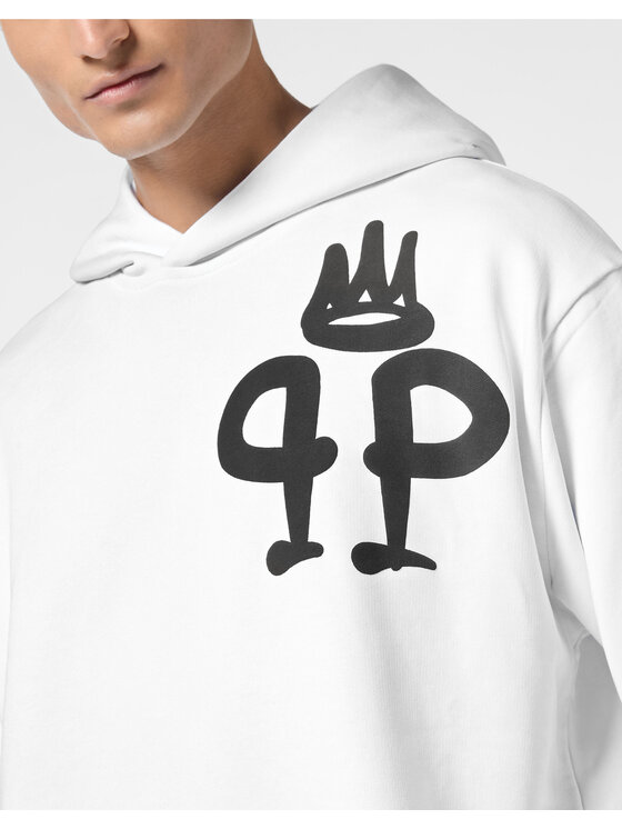 PHILIPP PLEIN PHILIPP PLEIN Mikina 9587 Bílá Regular Fit