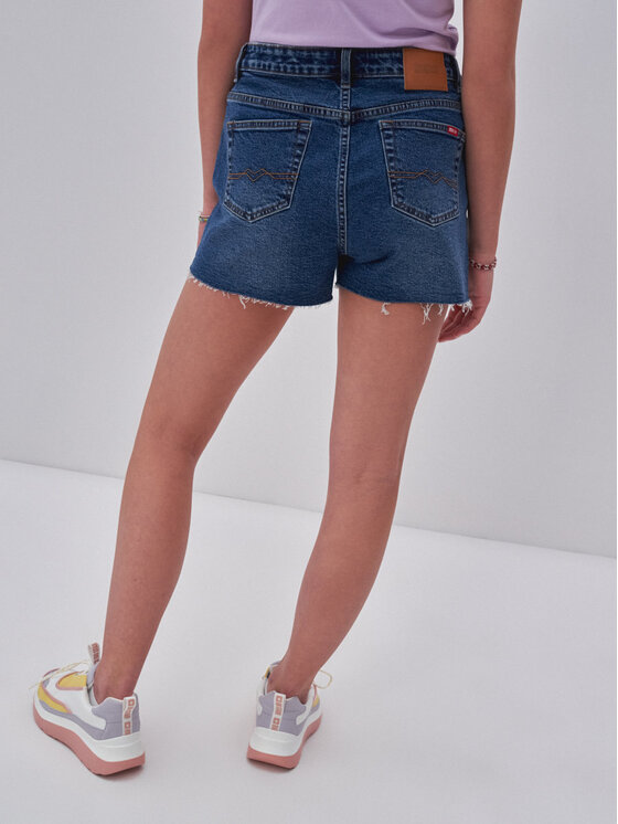 BIG STAR BIG STAR Szorty jeansowe shaina_516 Niebieski Basic Fit