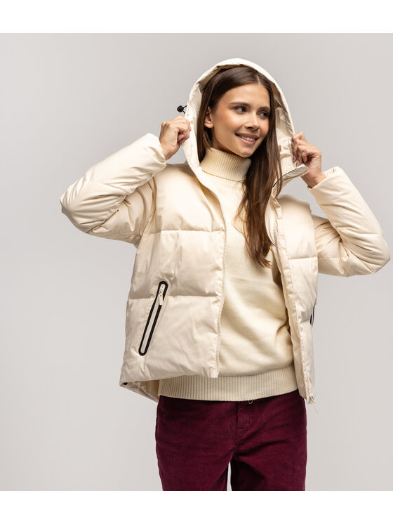 Lee Cooper Lee Cooper Kurtka puchowa MOLLY 0101 Écru Regular Fit