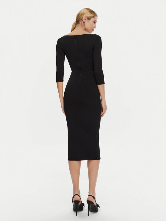 Dolce&Gabbana Dolce&Gabbana Kootud kleit FXS20T JFMEV N0000 Must Regular Fit
