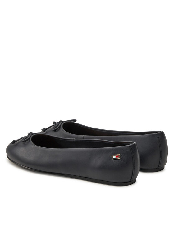 Tommy Hilfiger Tommy Hilfiger Baleríny Essential Chic Ballerina FW0FW08059 Tmavomodrá
