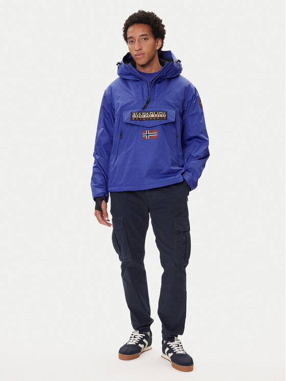 Napapijri Napapijri Kurtka anorak Rainforest Next NP0A4IB9 Niebieski Regular Fit