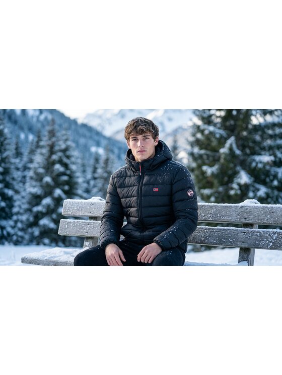 Geographical Norway Geographical Norway Kurtka zimowa WA1455H/GN-BLACK Czarny Reglan Fit