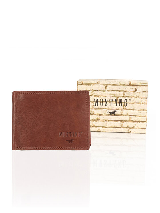 Mustang Mustang Portafoglio da uomo DENIMO HIGH WALLET Marrone
