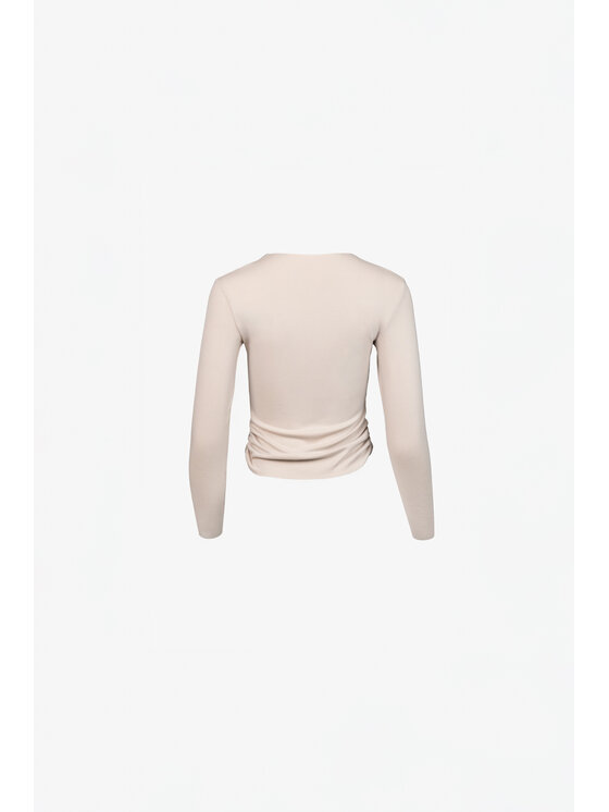 LE POSSÉ LE POSSÉ Blúzka LJZM Béžová Slim Fit
