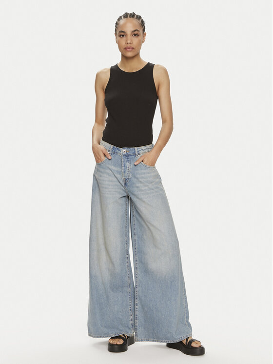 Gina Tricot Gina Tricot Τζιν 22036 Μπλε Wide Leg