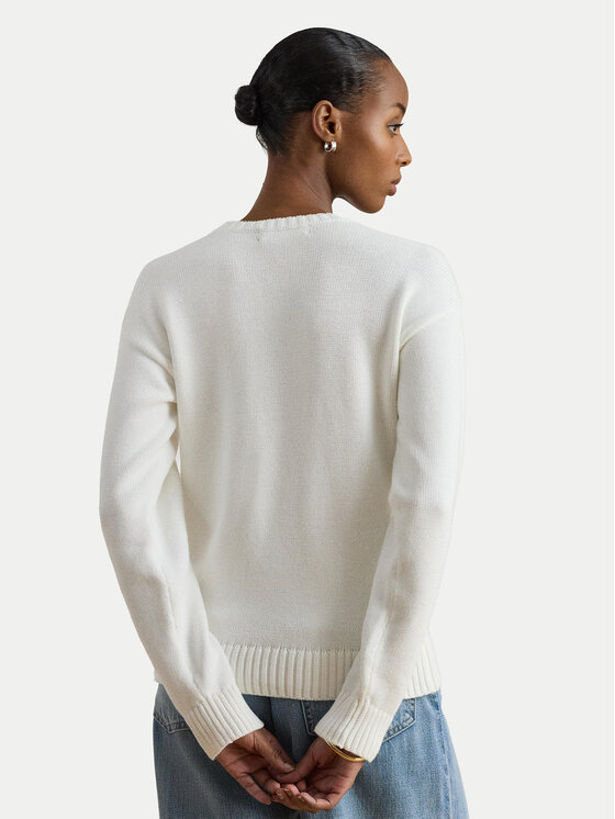 LAUREN RALPH LAUREN LAUREN RALPH LAUREN Pulover 200P10148001 Alb Relaxed Fit