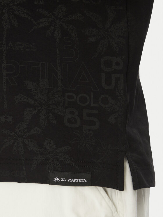 La Martina La Martina Pólóing Allen MAP010 JS402 Fekete Regular Fit