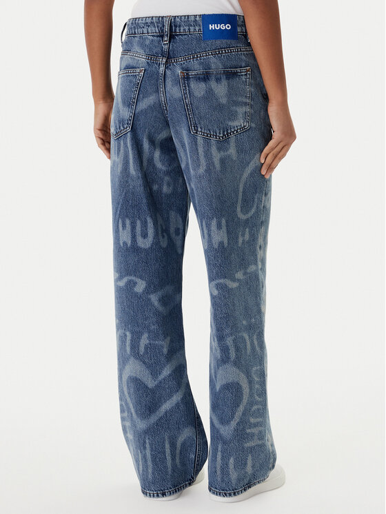 HUGO HUGO Jeansy Gamala 50553051 Niebieski Baggy Fit