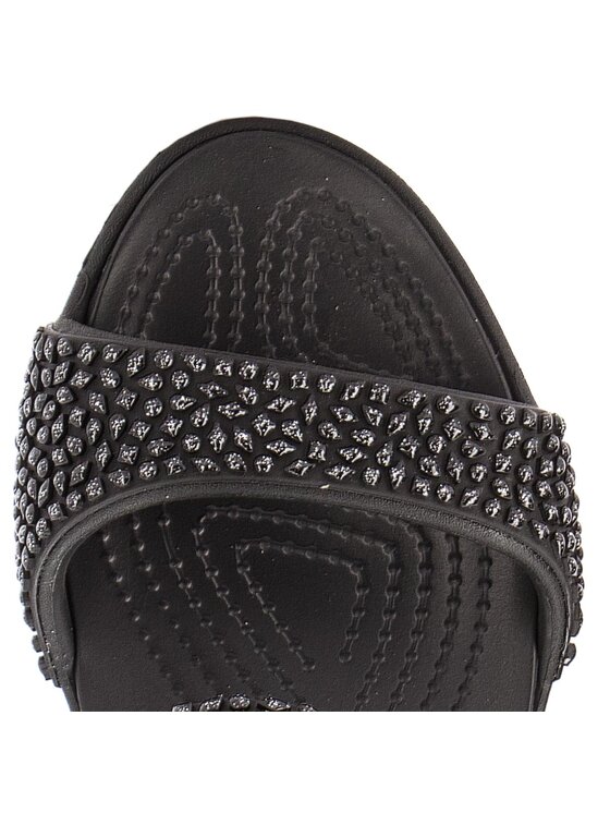 Crocs Pantoletten Cleo V Diamante Sandal W 205102 Schwarz Modivo