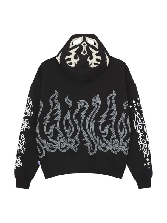 OCTOPUS OCTOPUS Felpa 24wosz60 Nero Regular Fit