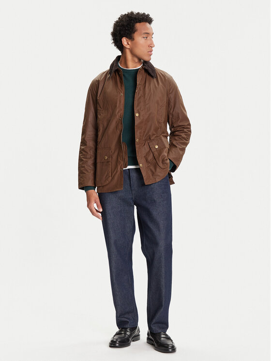 Barbour Barbour Kurtka przejściowa Ashby MWX0339BR31 Brązowy Regular Fit