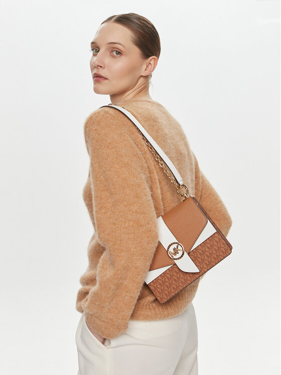 MICHAEL Michael Kors MICHAEL Michael Kors Kabelka Geenwich 32S1GGRC0B Hnědá