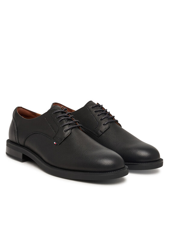 Tommy Hilfiger Tommy Hilfiger Halbschuhe Lth Mix Dress Hilfiger Shoe FM0FM06086 Schwarz