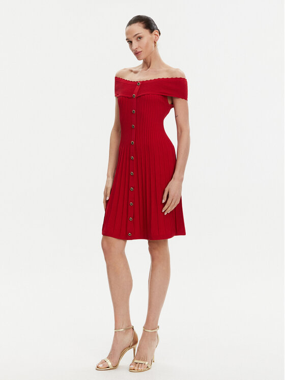 Morgan Morgan Rochie de zi 251-RMELDO Roșu Regular Fit