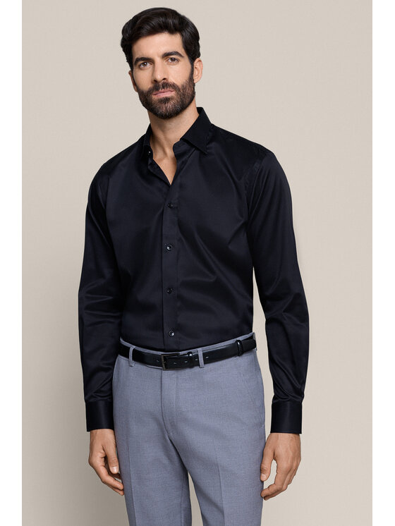 Lancerto Lancerto Koszula Blackstone KO073226000010 Czarny Regular Fit