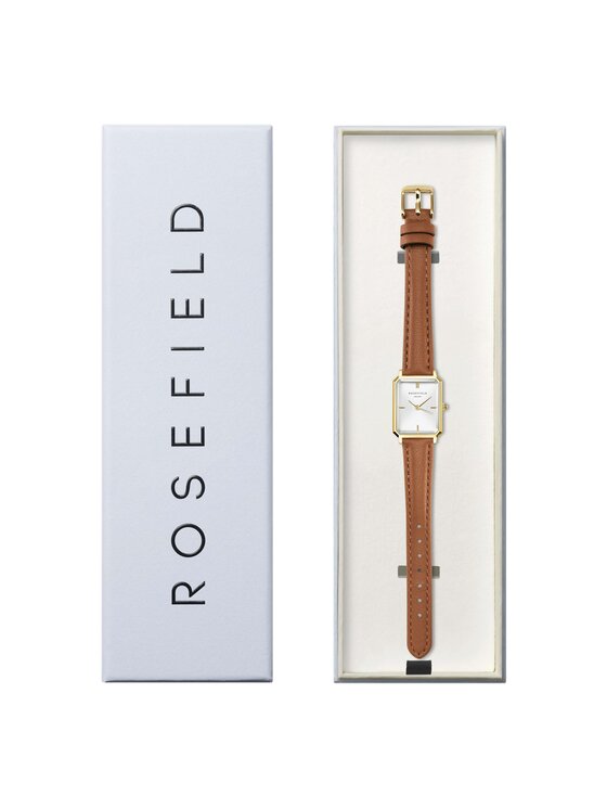 Rosefield Rosefield Zegarek Octagon XS Brązowy