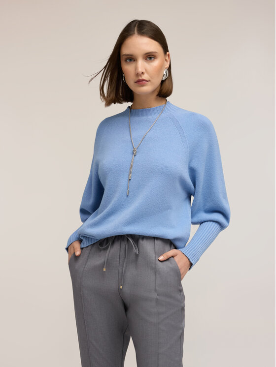 Motivi Motivi Sweter M245E002263N004 Turkusowy Regular Fit