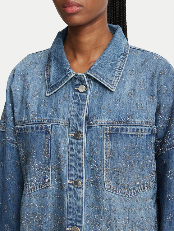 Liu Jo Liu Jo Kurtka jeansowa Selected by Gigi Hadid ZB7307 D0416 Niebieski Regular Fit