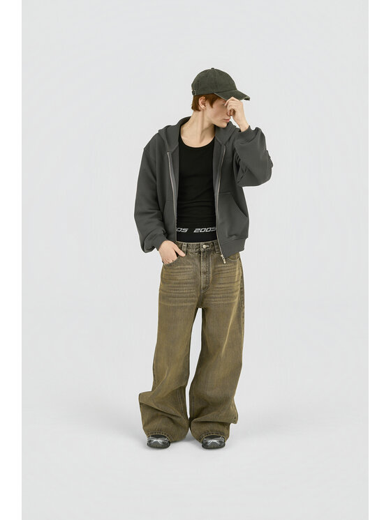 2005 2005 Bluza Classic Logo Szary Oversize