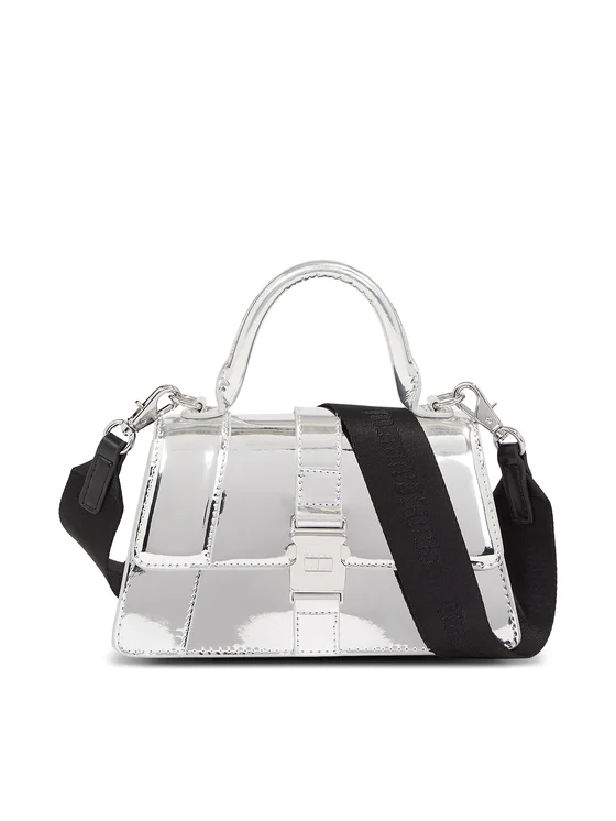 Tommy Jeans Handtasche Tjw Item Crossover Metallic AW0AW15422 Grau