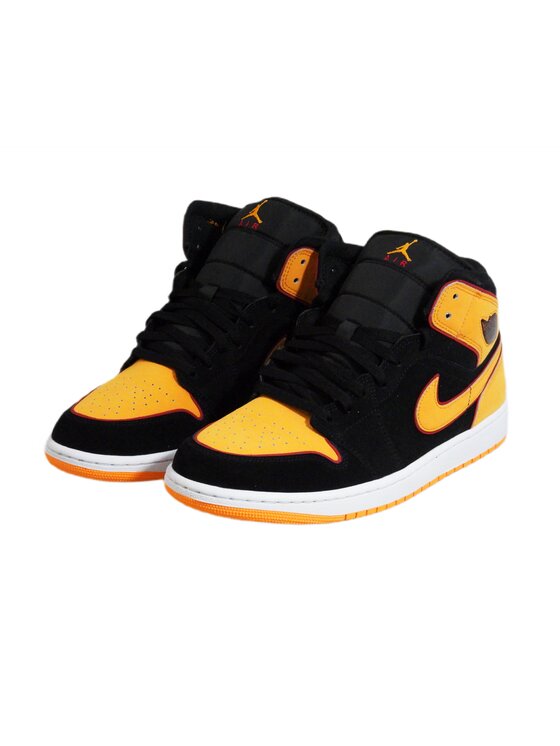 Nike Nike Buty halowe 1 Mid SE Black Orange Pomarańczowy