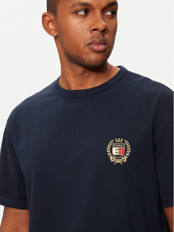Tommy Jeans Tommy Jeans T-Shirt DM0DM19687 Σκούρο μπλε Regular Fit