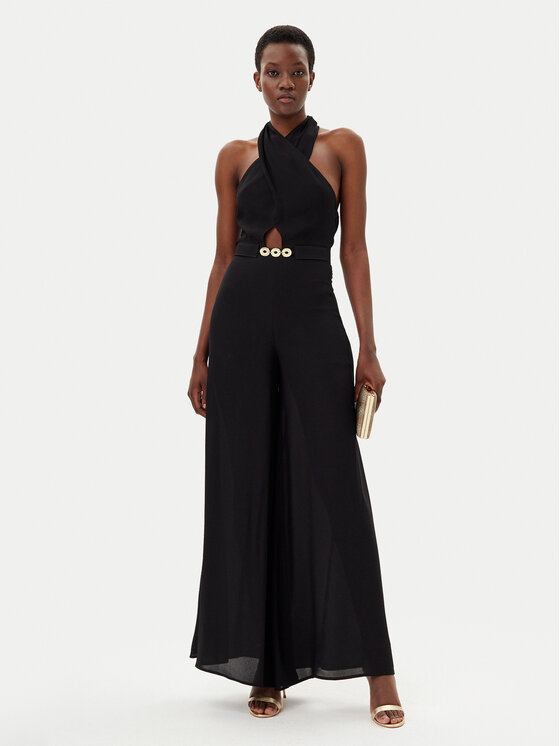 Simona Corsellini Simona Corsellini Jumpsuit P25CPTU00501 Schwarz Regular Fit