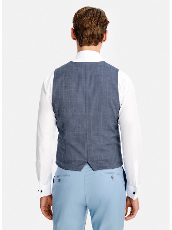 Pako Lorente Pako Lorente Kamizelka garniturowa P26SF-8X-006 Granatowy Slim Fit