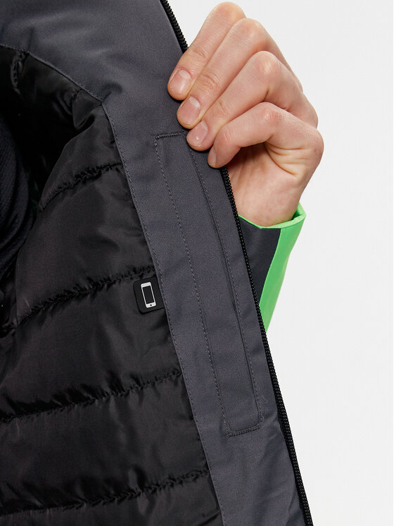 4F 4F Skijacke 4FAW23TTJAM306 Grün Regular Fit