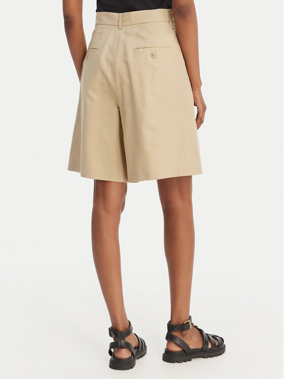 Weekend Max Mara Weekend Max Mara Bermudų šortai Ecuba 2615141022 Smėlio Loose Fit