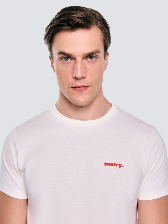 BIG STAR BIG STAR T-Shirt KARR Biały Basic Fit