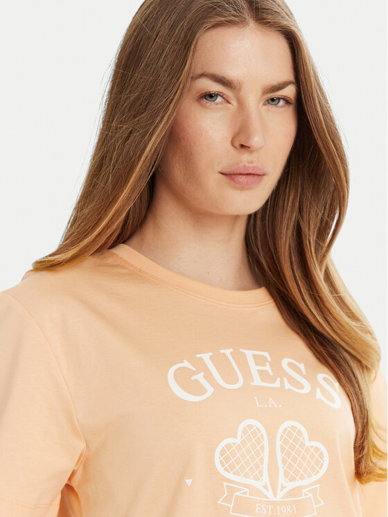 Guess Guess T-särk V5GI04 I3Z14 Oranž Regular Fit