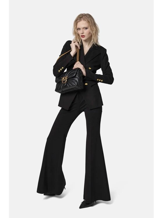 PINKO PINKO Sako Blazer in punto stoffa Černá Regular Fit