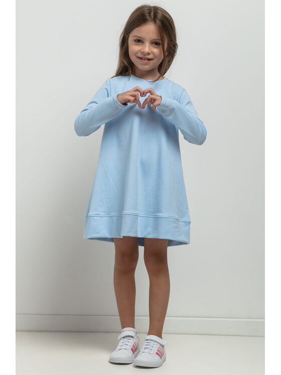 Sukienka dzianinowa Tessita, Rozmiar 140, Niebieska, SUKIENKA MMD36/5/122