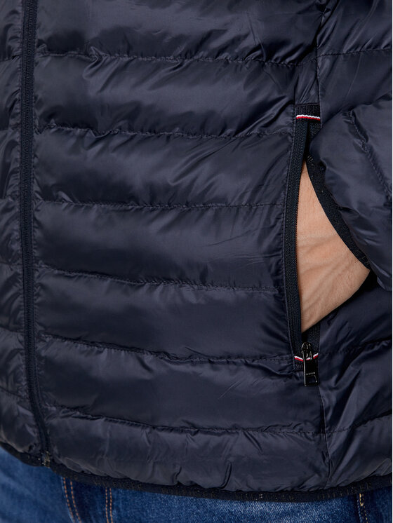 Tommy Hilfiger Tommy Hilfiger Bunda pro přechodné období Core Circular MW0MW18763 Tmavomodrá Regular Fit