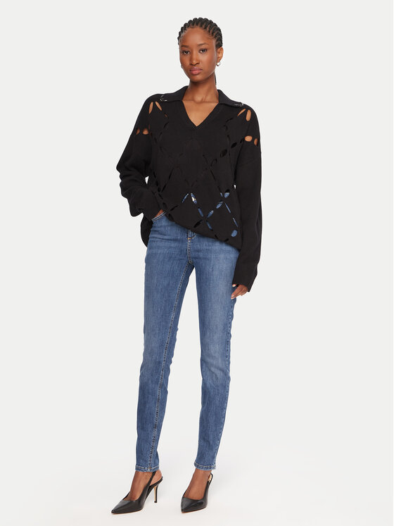 Liu Jo Liu Jo Jeans hlače UF5013 D0275 Modra Skinny Fit