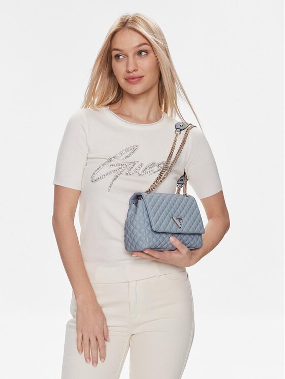 Guess Guess Дамска чанта Dessa HWQG92 36210 Син