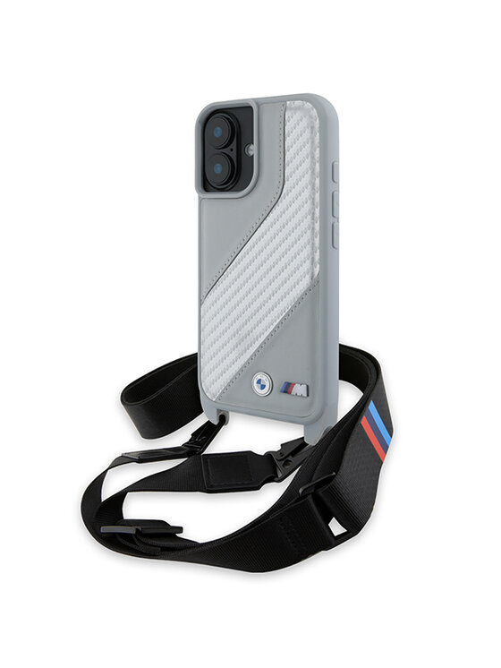 BMW Motorsport BMW Motorsport Etui na telefon Apple iPhone 16 Szary
