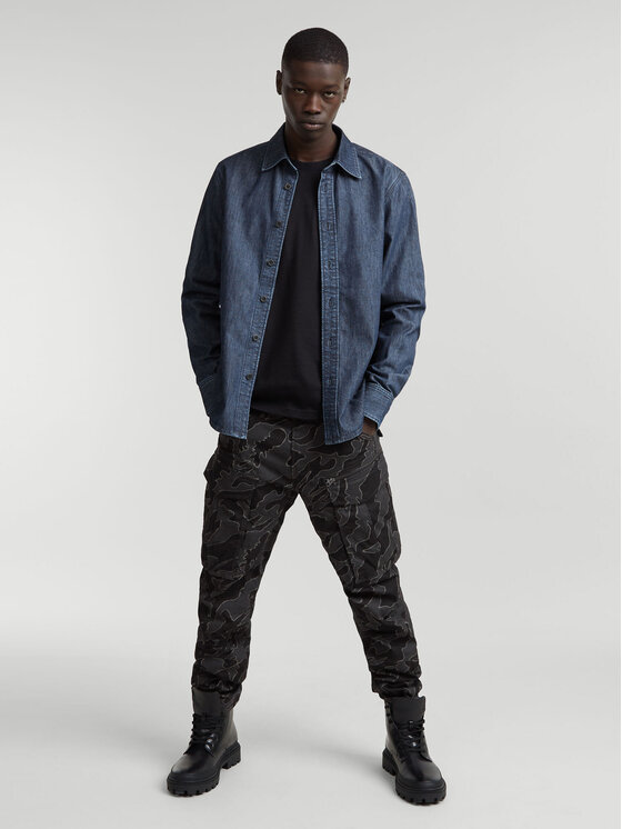 G-Star Raw G-Star Raw Hlače iz tkanine Rovic 3D D02190-D553 Siva Tapered Fit