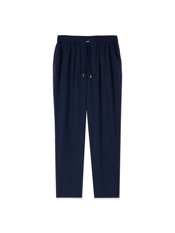 Oltre Oltre Spodnie materiałowe P263J002518N034 Niebieski Boy Fit