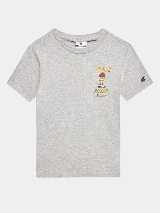 Champion T-krekls 306375 Pelēks Regular Fit