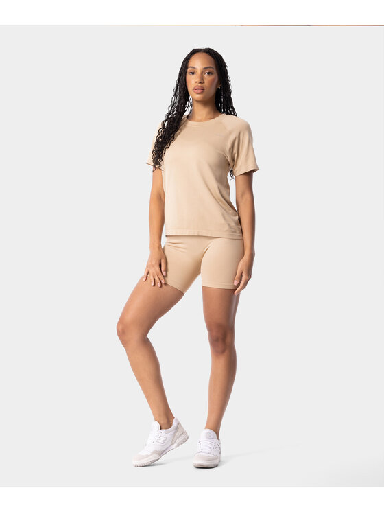 Carpatree Carpatree Koszulka techniczna Simply Top Beżowy Fitted Fit