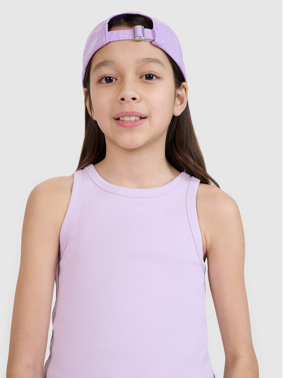 4F 4F Tank top SWELLS OF THE OCEAN Fioletowy jasny Slim Fit
