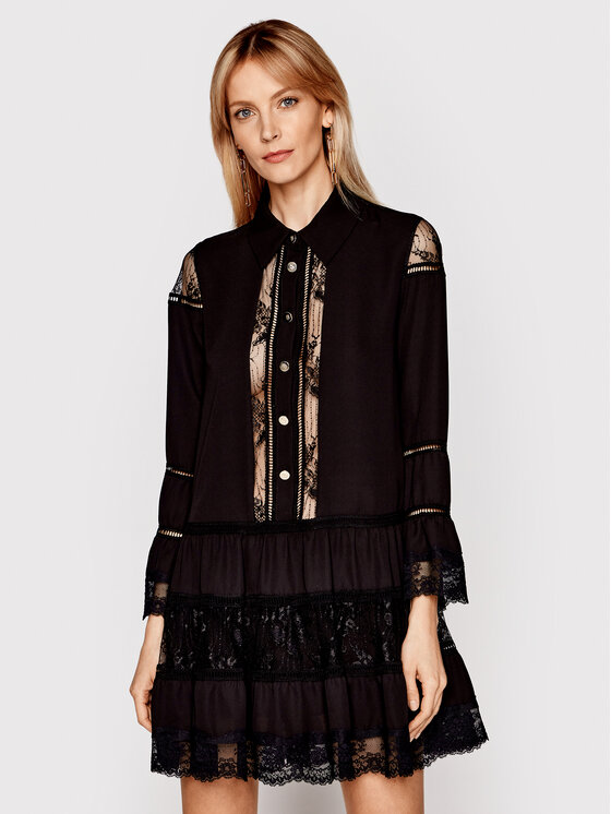 Vestito chemisier N_EL0701 Nero Relaxed Fit