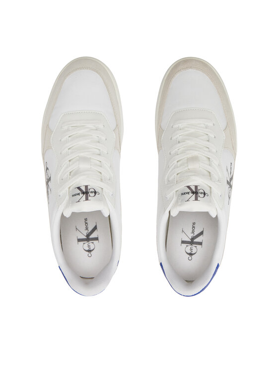 Calvin Klein Jeans Calvin Klein Jeans Laisvalaikio batai Classic Cupsole Low Mix Mtl YM0YM01033 Balta