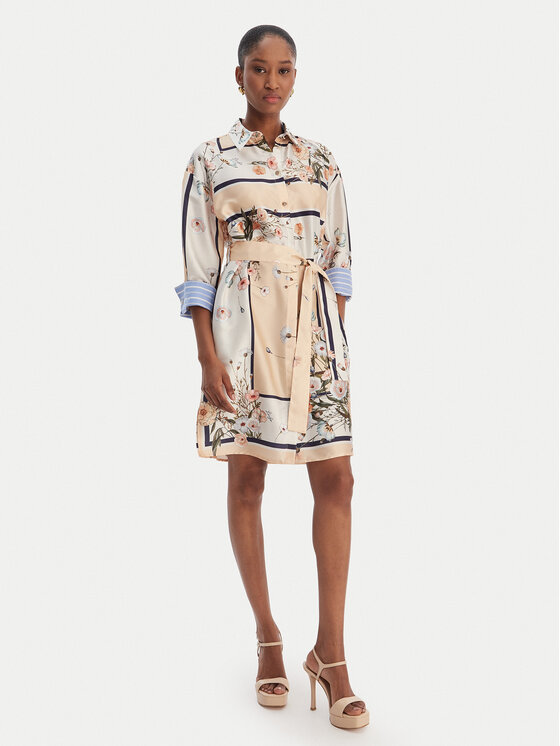 Liu Jo Liu Jo Рокля тип риза WA6507 T2555 Бежов Regular Fit