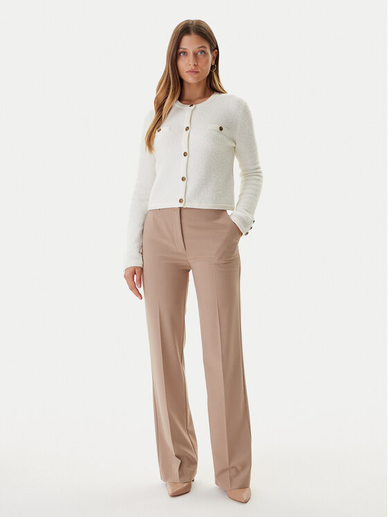 Guess Guess Kardigán W5BR0A Z4040 Ekru Slim Fit