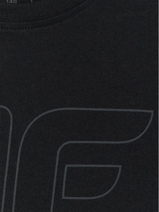 4F 4F T-Shirt BASIC+ Czarny Regular Fit