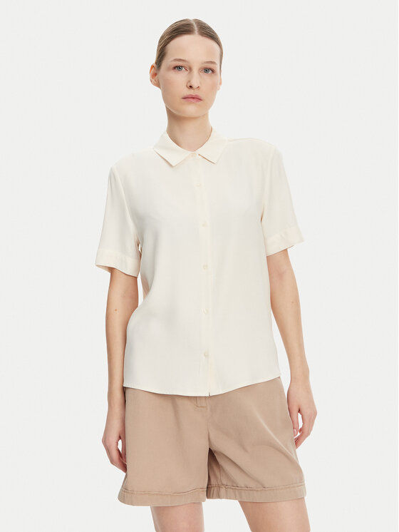 Tommy Hilfiger Tommy Hilfiger Cămașă WW0WW44683 Bej Relaxed Fit